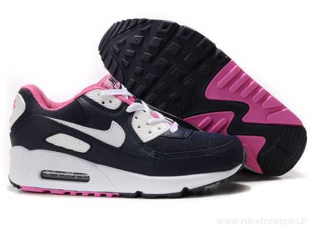 Chaussures Nike Chevreuils Et Blanc Noir Air Max 90